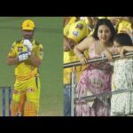 WATCH: Sakshi Dhoni’s viral reaction on Dhoni wkt survival on first-ball vs SRH