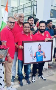 PBKS Fan warmly welcome Arshdeep Singh at Chandigarh Airport