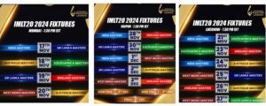 International Masters League 2024 Schedule 