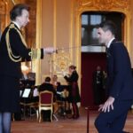 A ceremony at Windsor Castle saw James Anderson formally receiving knighthood